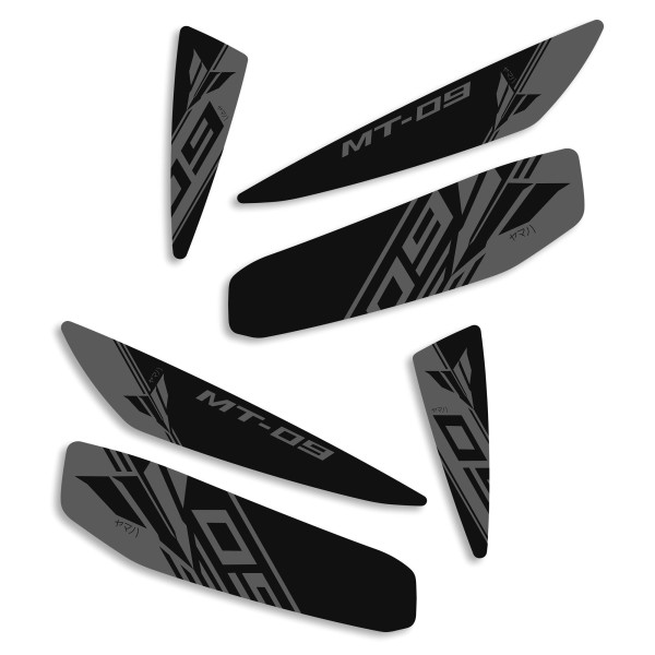Pyramid Plastics Pyramid decals (set of 6) | black & grey | yamaha mt-09 2021>2023